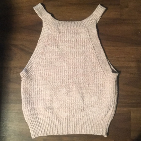 Pink Forever 21 Knitted Halter Top - Picture 2 of 4